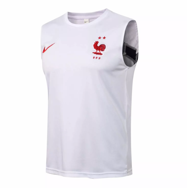 2021/22 France White Soccer Vest T-Shirt